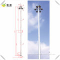 Ningbo Liaoyuan Gr65 cone-shaped with 6 sets of LED flood light 20m high mast pole